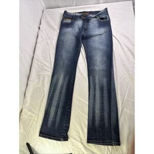 SOUTHPOLE JEANS Womens 15 Dark Wash EMBELLISHED POCKET Boot-Cut Flare RN82628‎